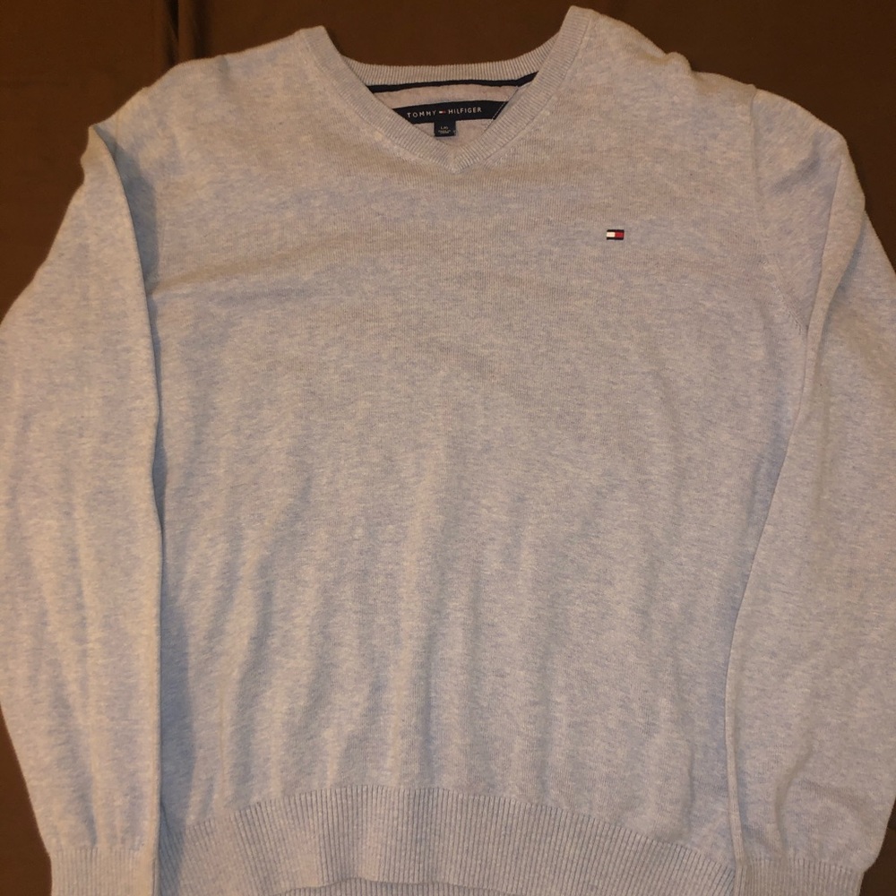 Baby Blue - Tommy Hilfiger - V-neck sweater